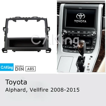 Avto Fascijo Radio Plošča za Toyota Alphard , Vellfire 2008-Armatura za Vgradnjo Namestite Facia Ploščo Ploščo Trim Adapter Konzole