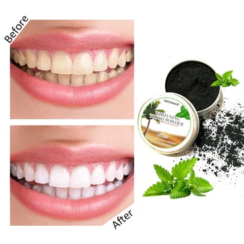 2021 Novo 15g Beljenje Zob Oral Care Oglja v Prahu Aktivira Naravne Zobe Whitener Čisto Zobno Higieno Zob Vključena