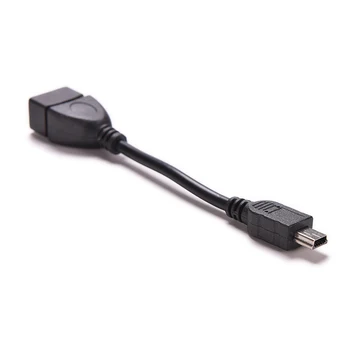 10 cm Črna Nove 5pin Mini USB Moški Na USB 2.0 Tip A Ženski Host OTG Adapter Kabel usb OTG Kabel Za mobilni telefon, Tablični računalnik MP3, MP4 Fotoaparat
