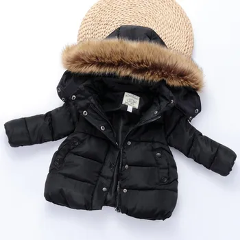 Otrok Otroci Zimski Plašči Barva Hoodie Zadrga Jakno Toplo Outwear Otroci Oblačila kurtka zimowa damska