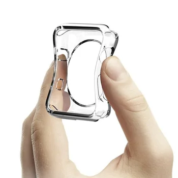 TPU gume traku Primeru 40 / 44 38 / 42mm Iwatch Apple pašček za Zapestje Pašček Črn integrirano gume traku