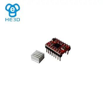1pcs HE3D reprap A4988 Koračnih Motornih Voznik Modul z Heatsinks za 3D tiskalnik