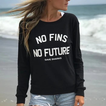Dekle Jeseni Vrhovi Brez Plavuti Brez Prihodnosti Majica Shrani Psov Hoodies Dropshipping Ženske Zaščito Ocean Puloverju Tumblr Majice