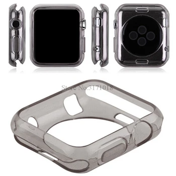 Za iWatch 3 2 1 Primeru Ultra-tanek Silikon Mehko TPU Zaščitnik Primeru Za Apple Watch Primeru, Series 1 2 3 38 mm 42mm Kritje Lupini 38 mm