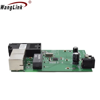 Wanglink 1 SC-2 RJ45 Hitro Ethernet Stikalo 10/100M Vlakna, Optični 20KM Media Converter Single Mode fiber Vrata Odbor PCB