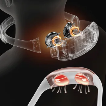 Vratu Massager Mini Električni Vratne Hrbtenice Impulzna Naprava Za Lajšanje Bolečin Lajšanje Utrujenost Meridian Terapija Instrument Zdravstvenega Varstva