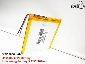 Dobro Qulity 3,7 V,5000mAH 3595102 Polimer litij-ionska / Litij-ionska baterija za tablični računalnik BANKE,GPS,mp3,mp4