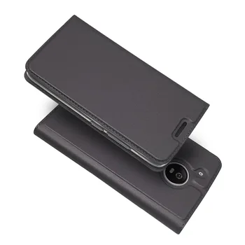 Usnja Flip Denarnico, Telefon Primeru Za Motorola Moto G5 G6 Plus Magnetna Napetost Držalo za Kartico Pokrov Za Moto G6 G5S Plus Kritje Coque