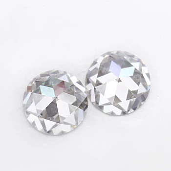 Moissanite diamanti EF bela brezbarvna 5mm rose cut moissanites svoboden draguljev kamni za nakit izdelavo odlične kakovosti