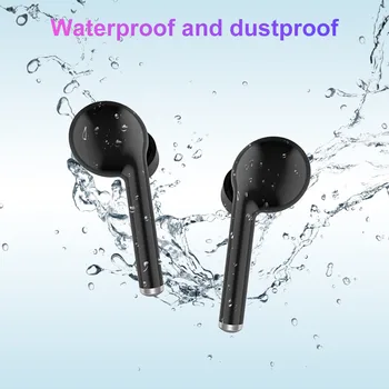 Stavko Tws bluetooth v5.0 brezžične slušalke čepkov za zmanjšanje hrupa, hi-fi zvok, dotik nadzor z mikrofonom modri zob slušalke