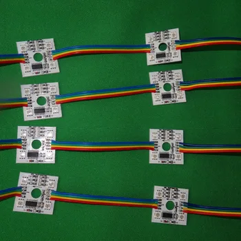 DC12V WS2801 led 5050 SMD pixel modul;20pcs niz;ne-vodotesna;10 cm žice med vrsticami
