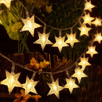 Thrisdar LED Star Pravljice Niz Luči 10M 20M 50M Božična Zvezda Garland Svetlobo na Prostem svate Počitnice Zvezdnato Star Svetlobe