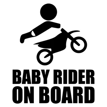 CS-1473# Baby rider na krovu smešno avto nalepke, vinilne nalepke srebrna/črna za auto avto nalepke styling na odbijač zadaj okno