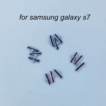 Za Samsung Galaxy S7 G930 G930F G930FD G930A G930P G930R4 G930T G930V Telefon Stanovanj Strani Tipka Za Vklop / Izklop Glasnosti Gumb, Roza