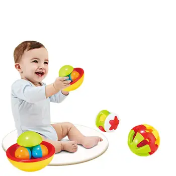 LeadingStar 3pcs/komplet Dojenček Začetku Izobraževalne Igrače, Malo Glasen Jingle Ball Zvečka za Malčke Baby Inteligence Igrača