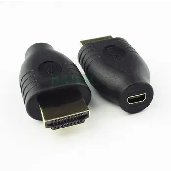Brezplačna dostava 25pcs HDMI moški D ženski HDMI Priključek kamera HD adapter