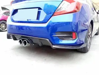 Avto Zadnji Odbijač Difuzor Lip Spojler za Honda Civic X 10. 2016 - 2018 Ogljikovih Vlaken Zadnji Difuzor Lip Spojler