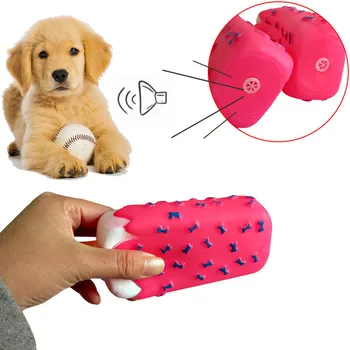 Jjeza Igrača Pes Žvečiti Spregovorili Gume Roza Popsicle Oblikovane Igrače za Mačke Puppy Baby Psi Sladoled Ugriz Molarno Smešno Interaktivne Igrače