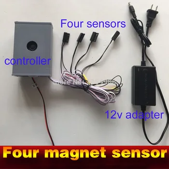 Senat soba prop pobeg igre soba štiri magnet senzorji uporabljajo magnete na dotik senzorji v pravilno zaporedje za odklepanje avanturo prop