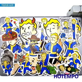 29pcs Vault Fant Karikatura Slog Igre Nalepke Padavine Maskota NPC za Mobilni Telefon, Prenosni računalnik Prtljage Skateboard Pad Zabavno PipBoy Nalepka