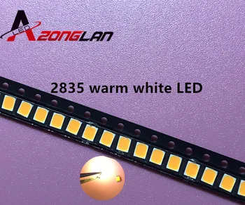 1000pcs za 0,2 W SMD 2835 LED Lučka za Noge 20-25lm Toplo Bela SMD LED Kroglice LED Čip DC3.0-3.6 V, za Vse Vrste LED Luči