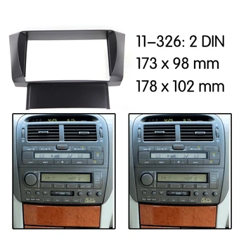 Dvojno 2Din Avto Avdio GPS/DVD/CD Prirejena Stereo Plošča Auto Dekorativne Okvir za Lexus LS430 2001-2006