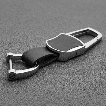 Moda 3D Metal + usnje Avto Logotip Keychain obeske za BMW Mini Cooper Countryman R56 R50 R53 F56 F55 R60 R57 Avto accessorie