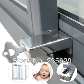 Brezplačna Dostava, Safe lock Za Aluminij & Vinil Sliding Window & vrata, varnostna ključavnica,varnostna ključavnica Zaščito otrok in Anti-theft