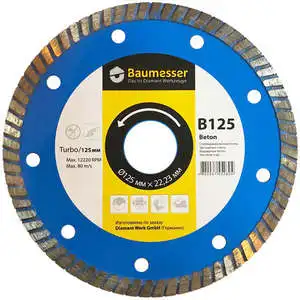 Diamantni Disk za konkretne 125 mm turbo Beton baumesser