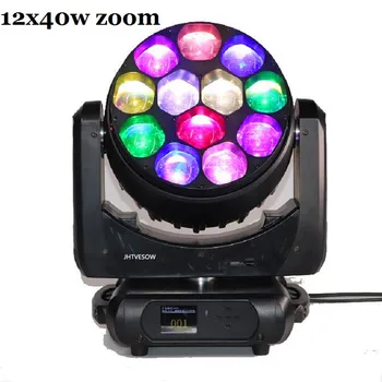 Strokovni stopnji svetlobe 12x40w RGBW Zoom Pranje LED Moving Head žarek sharpy pro gibljive glave razsvetljava dj disco učinek razsvetljavo
