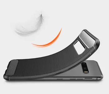 Luksuzni primeru telefon Za LG V60 primeru Mehke Silikonske Ogljikovih Vlaken Teksturo kritje Za LG K61 Fundas
