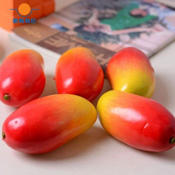 10pcs velika velikost mix barve Visoke imitacije umetno Ponaredek mango Sadje&umetnih plastičnih ponaredek simulirani mix barve mango