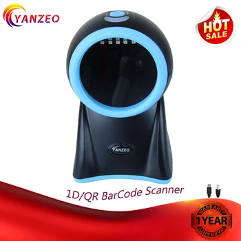 Yanzeo YZ828 Omni-Directional črtne kode Auto optični bralnik z Visoko Ločljivostjo Desktop USB, RS232 Enostavno Skeniranje 1D 2D črtne Kode Garancija 12 Mesecev
