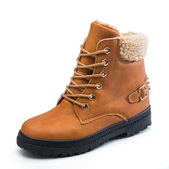 Dwanye Pozimi je novi sneg škornji ženske bombaž čevlji plus velikost plus žamet topli škornji zakovice študent kratka cev Martin boots35-44