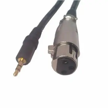 2,5 m XLR Ženski 3.5 mm Jack Kabel za AUX Kabla za Mikrofon Zvočnik