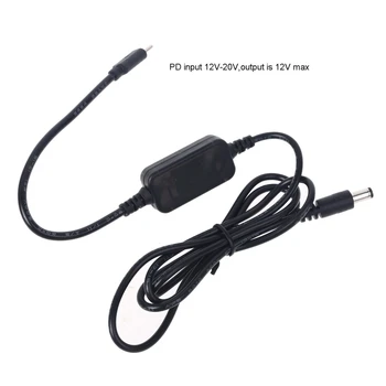 36W USB Tip C C PD na 12V 2.5/3.5/4.0/5.5 mm Conveter Kabel Kabel za Wifi Usmerjevalnik, Laptop LED Luči CCTV Kamere