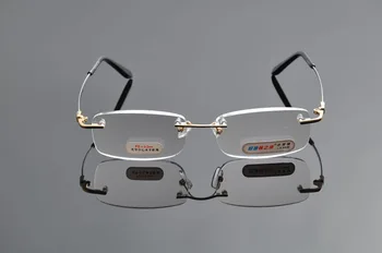 2016 DeDing Memoy Kovinski Rimless Obravnavi Očala Presbyopic Eye Glasses Prilagodljiv Očala +1 +1.5 +2 +2.5 +3 +3.5 +4 DD0979