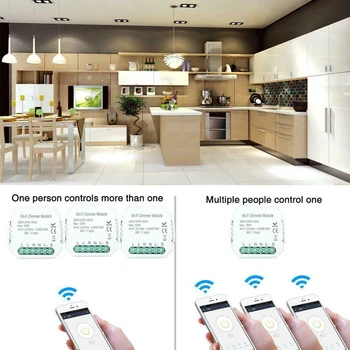 WiFi Smart Dimmer Luči Stikalo Modul Smart Life/Tuya APP Remote Control Delo z Alexa Echo googlova Domača stran