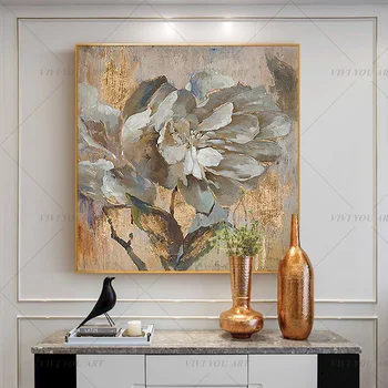Originalne Ročno Poslikane Povzetek cvetje krajine oljna slika na platnu Wall art Slike za Dnevni Sobi doma dekor ni uokvirjena