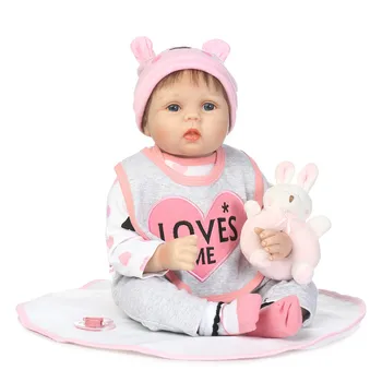 NPK 22-palčni 55 cm silikonski lutke, ki so prerojeni pravi Baby Lutke Bebe živ Rodi Dojenčki Igrače bonecas brinquedo menina