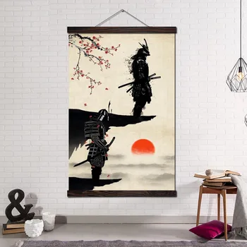 Sodobna Wall Art Dekor Tiskanja In Plakat Poiščite Platno Slikarstvo Stensko Sliko Doma Dekor za dnevno Sobo Kralj Japonska Samurai