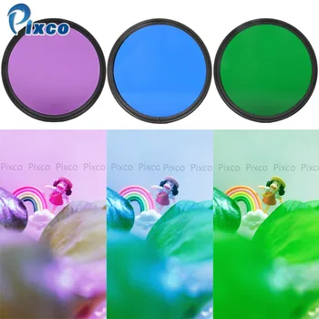 72 MM Pribor v Kompletu vse Barve Poseben Filter za Digitalni Fotoaparat, Objektiv Vijolično/zelena/modra