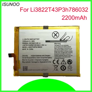 ISUNOO 10pcs/veliko 3.8 Proti 2200mAh Li3822T43P3h786032 Za Orbic Orbic-RC-501L Za ZTE Blade V6 Za ZTE Blade D6 Rezilo X7 Baterije
