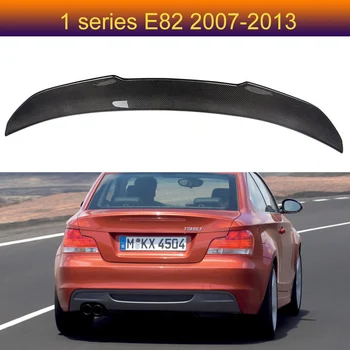 Ogljikovih Vlaken Spojler Za BMW 1 Series E82 Coupe Boot Trunk Krila Spojlerji za obdobje 2007-2013
