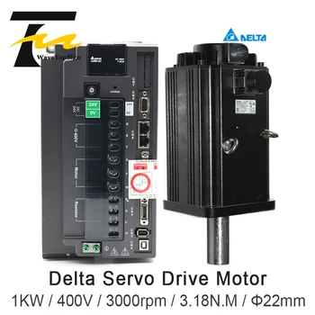 Delta servo voznik ASD-A2-1043 M, motor ecma-omogočite ali-J11010RS 1KW 400V 3000rpm 3.18 N. M 4.15 A