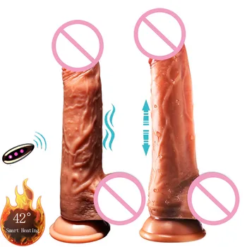 Nov Izdelek Sex Igrača Za Simulacijo Penis Masturbacija Naprave Tekoče Silikona Samodejno Teleskopsko Swing Odraslih Izdelki