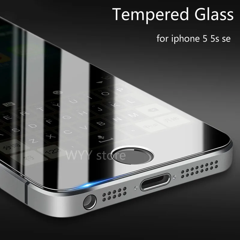 YIJIAMO Kaljeno Steklo Na Za iPhone 5S 5 SE 5C Screen Protector 9H Anti Modra Svetloba Zaščitno folijo za Steklo Za iPhone 5 Se