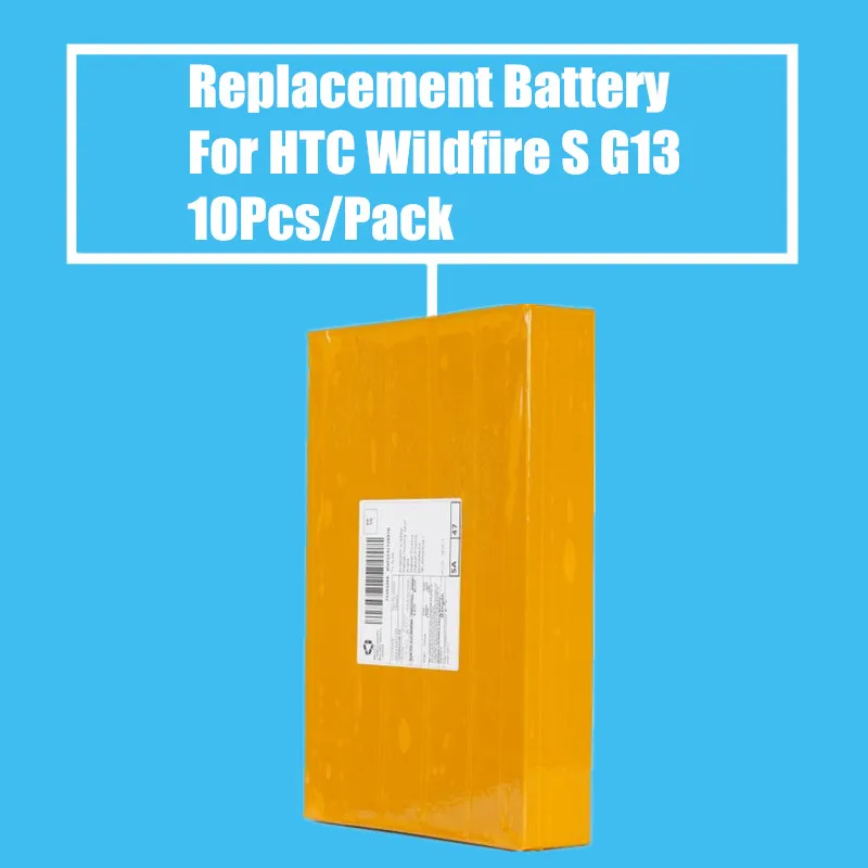 Nov Prihod 10pcs/Paket 1230mah Nadomestna Baterija za HTC WILDFIRE S G13 A510E A510C HD3 HD7 T9292 T9295 Visoke Kakovosti