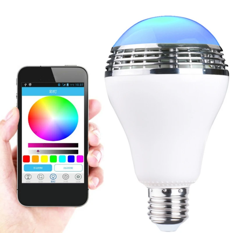 Trgovina na drobno LED Bluetooth o Svetlobe Pametni Daljinski upravljalnik LED Bluetooth Glasbe Žarnica