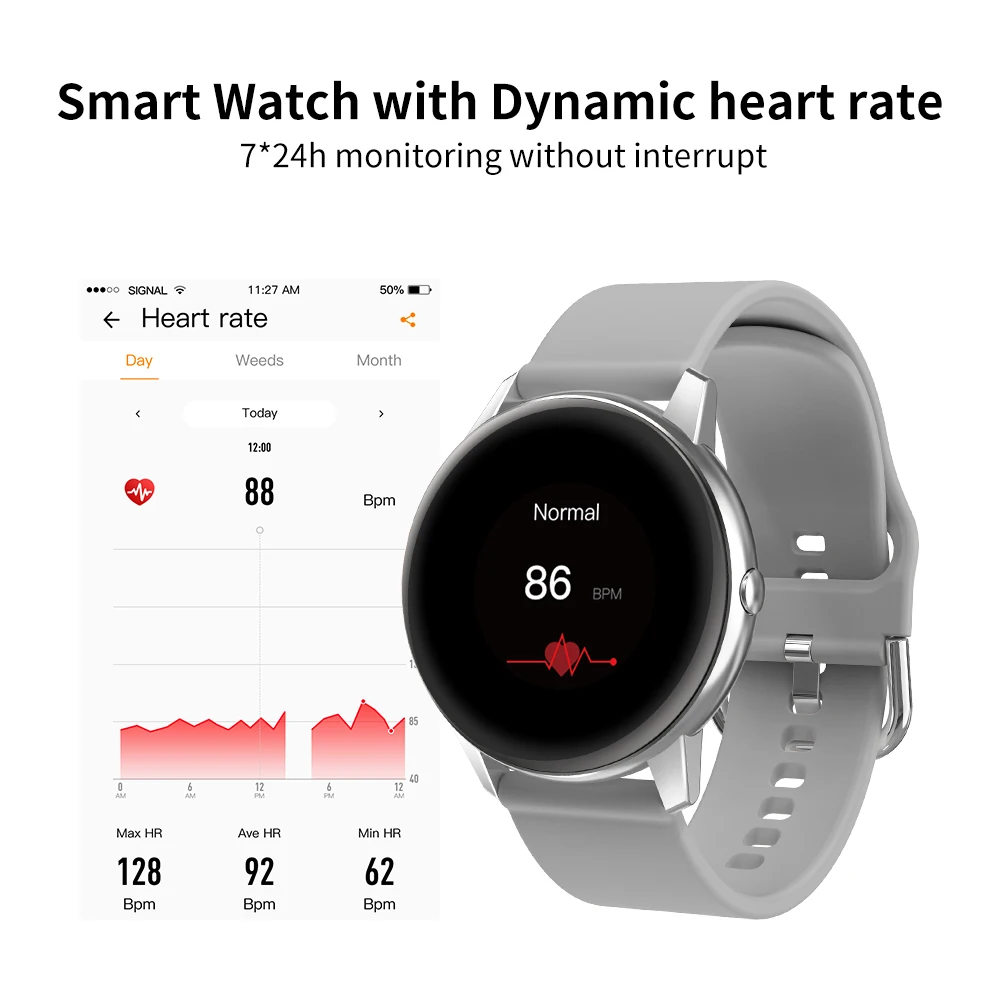 Gandley R3 luksuzni smartwatch za android ios pametno gledati moški ženske 2020 IP68 Vodotesen Šport Outdoor Fitnes Srčni utrip